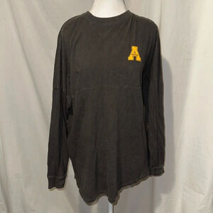 women's Pressbox oversized Appalachian State Mountaineers long sleeve shirt